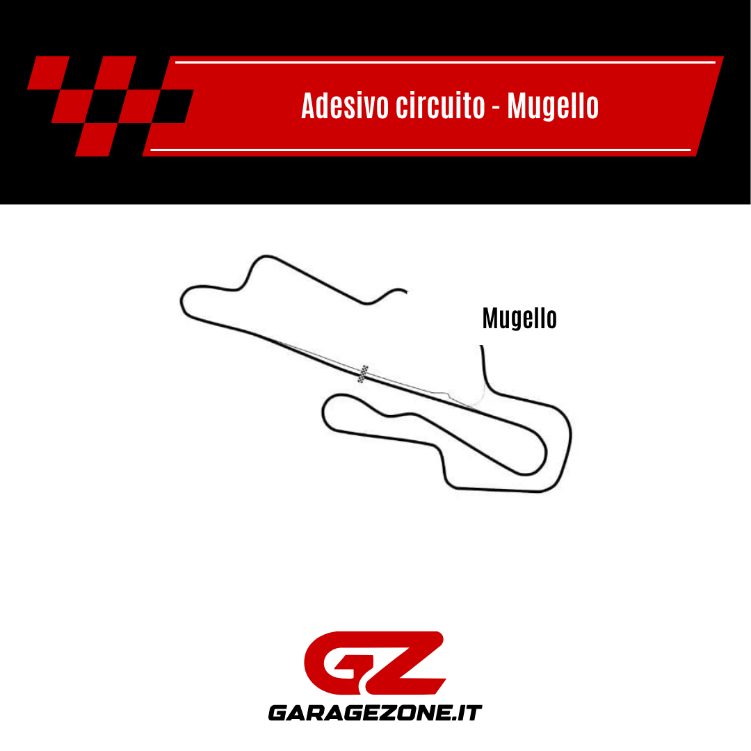 Adesivo Circuito Autodromo Internazionale del Mugello